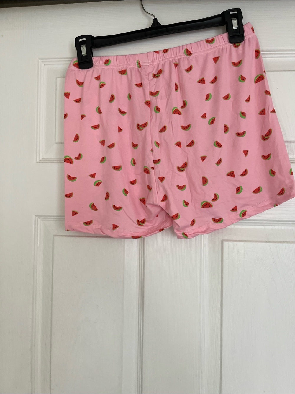 Pink Watermelon-Print Pajama Shorts - Picture 9 of 10